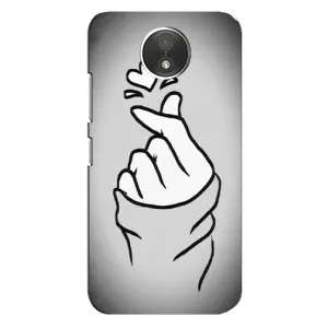 Чехол с принтом «Значок Love» для Motorola Moto C (XT1750)