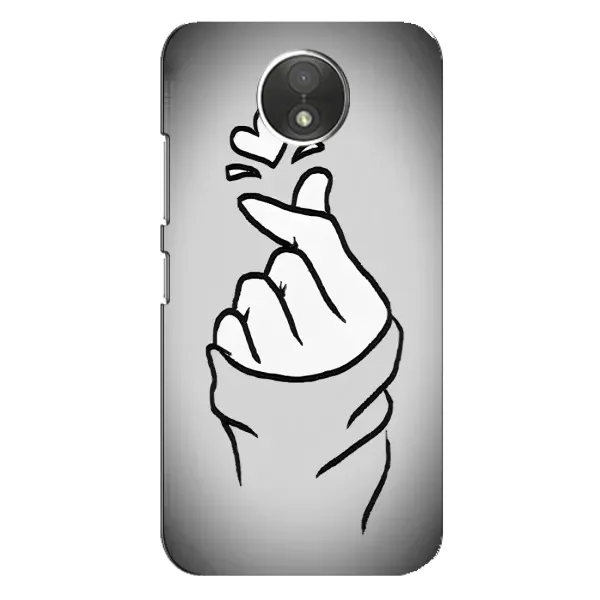Чехол с принтом «Значок Love» для Motorola Moto C (XT1750)