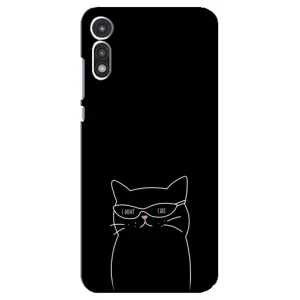 Чехол с принтом «Равнодушный кот» для Motorola MOTO E 2020