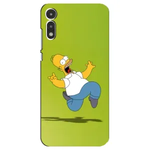 Чехол с Симпсонами для Motorola MOTO E 2020 (VPrint) (Гомер Симпсон)