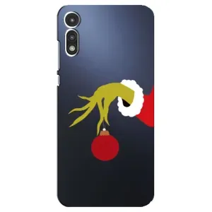 Чохол з принтом «Грінч з іграшкою» для Motorola MOTO E 2020