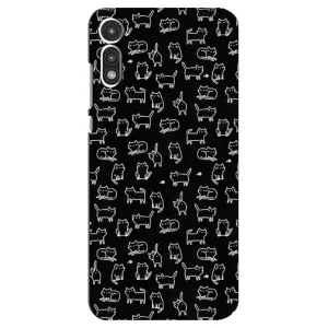 Чохол з принтом для Motorola MOTO E 2020 (AlphaPrint) Модні коти (Маленькі котики)
