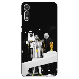 Чохли для Motorola MOTO E 2020 (Leo чемпіон) (AlphaPrint) (Мессі коронований)