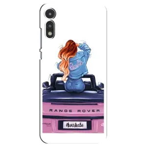 Чохол з друком для Motorola MOTO E 2020 - (Мода) (AlphaPrint) (На машині)