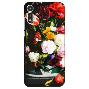 Бренднові Чохли для Motorola MOTO E 2020 - (PREMIUMPrint) (Nike цветы)