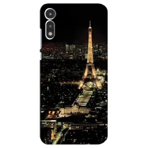 Чохол Ейфелева Вежа Motorola MOTO E 2020 - (AlphaPrint) (Нічний Париж)