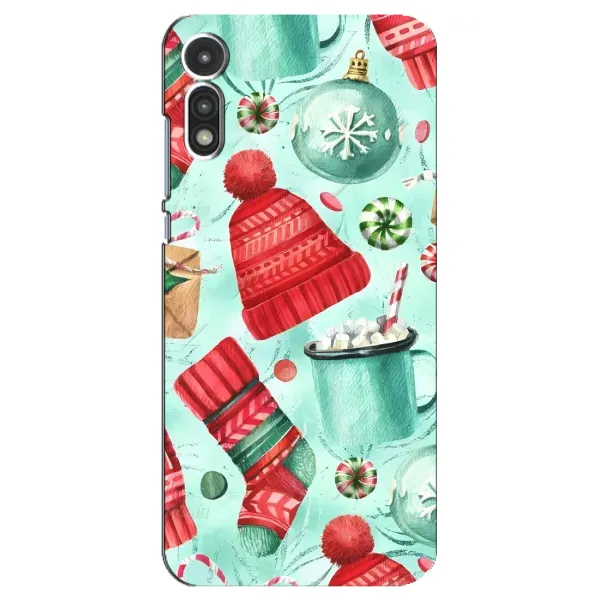 Чехол с принтом «Одежда НГ» для Motorola MOTO E 2020