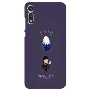 Чохли Венсдей на Motorola MOTO E 2020 Уенсдей (AlphaPrint) (Венздей і подруга)