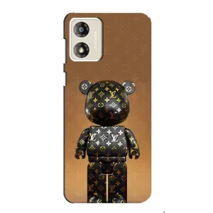 Чехлы для Motorola MOTO E13 - Bearbrick Louis Vuitton (PREMIUMPrint)