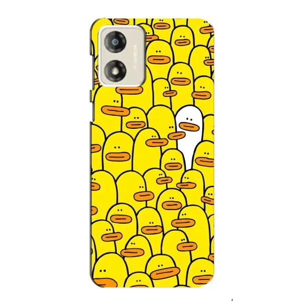 Чехол с принтом «Белая уточка» для Motorola MOTO E13 Чехол с принтом «Белая уточка» для Motorola MOTO E13
