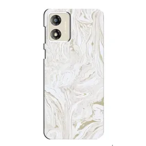 Мраморный чехол на Motorola MOTO E13 (VPrint) (Белый мрамор)