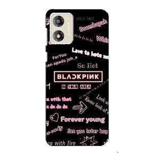 Чехол с музыкальной группой для Motorola MOTO E13 (BLACKPINK)