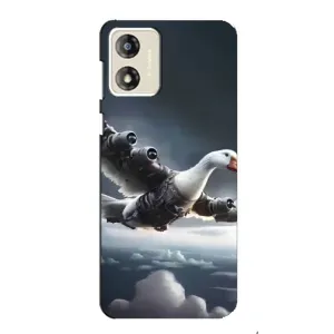 Чехол с мемом Тралалело тралала на Motorola MOTO E13 (Бомбардини гусини)