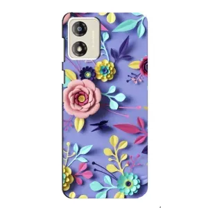 Чохли з квітами для Motorola MOTO E13 (VPrint) (Дизайн квітів)