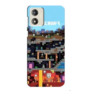 Чехол Майнкрафт на Motorola MOTO E13 (AlphaPrint) Minecraft (фон Minecraft)