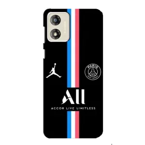 Чохли PSG для Motorola MOTO E13 (AlphaPrint) (футболка ПСЖ)