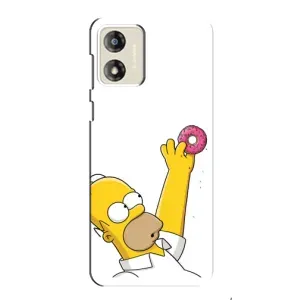 Чjхол з Сімпсонами для Motorola MOTO E13 (VPrint) (Гомер з пончиком)