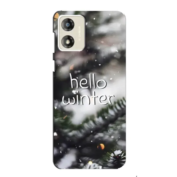 Чехол с принтом «Hello winter» для Motorola MOTO E13