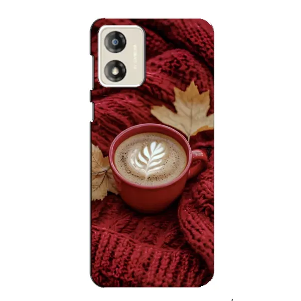 Чехол с принтом «Кофе на пледе» для Motorola MOTO E13 Чехол с принтом «Кофе на пледе» для Motorola MOTO E13