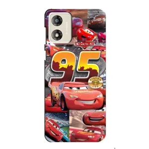 Силіконовий чохол Маквін для Motorola MOTO E13 (Колаж Блискавка Маквін)