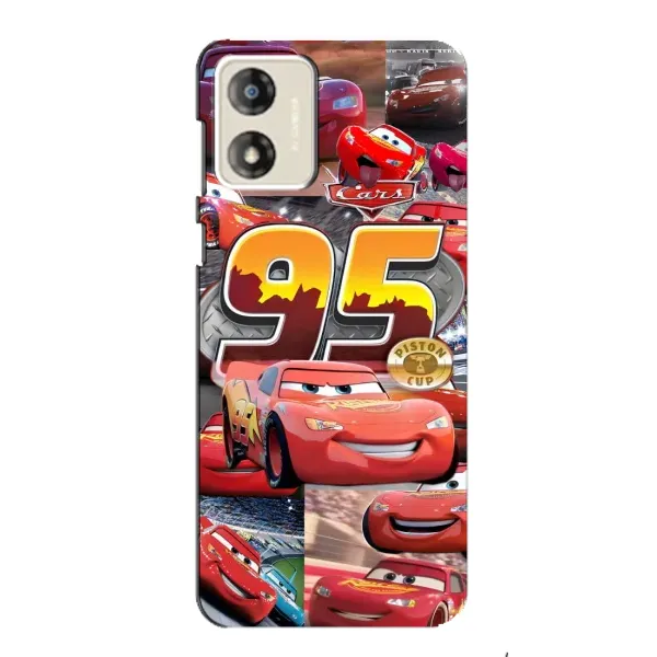 Чехол с принтом «Коллаж Молния Маквин» для Motorola MOTO E13