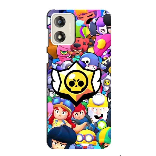 Чехол с принтом «Лого Brawl Stars» для Motorola MOTO E13 Чехол с принтом «Лого Brawl Stars» для Motorola MOTO E13