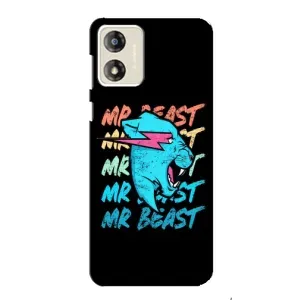 Чехлы Мистер Бист для Мото Е13 (logo Mr beast)