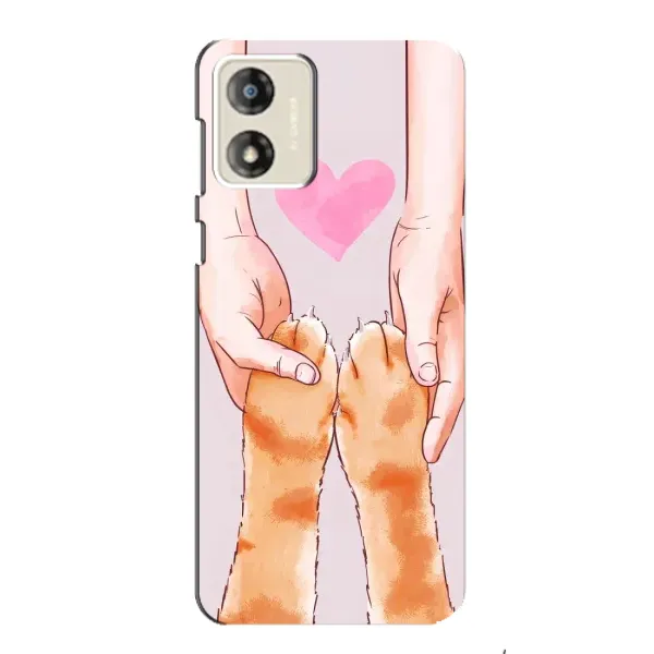 Чехол с принтом «Любовь к котикам» для Motorola MOTO E13 Чехол с принтом «Любовь к котикам» для Motorola MOTO E13