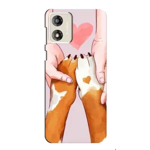 Чохли з собаками для Motorola MOTO E13 (VPrint) (Любовь до собак)