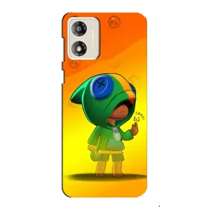 Чехол для Motorola MOTO E13 Бравл Старс (VPrint) (Мальчик Леон)