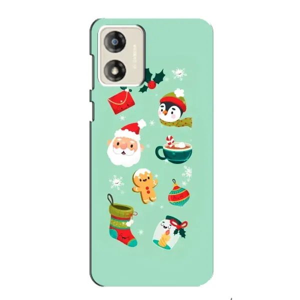 Чехол с принтом «Настроение НГ» для Motorola MOTO E13 Чехол с принтом «Настроение НГ» для Motorola MOTO E13