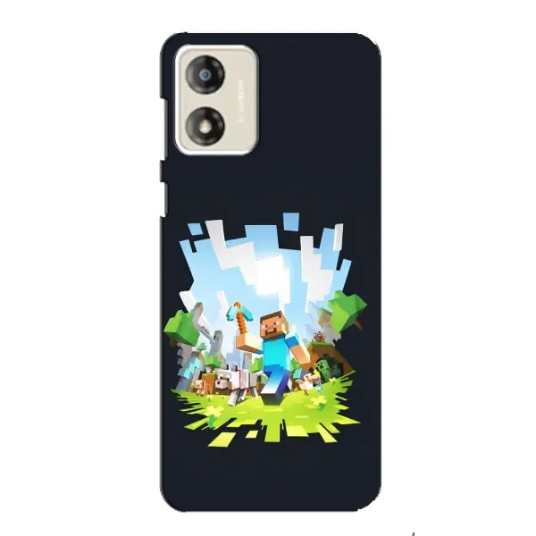 Чехол с принтом «персонажи Minecraft» для Motorola MOTO E13