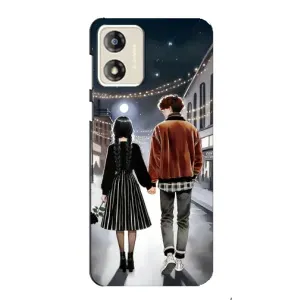 Чохол з дизайном Венздей 2 на Motorola MOTO E13 (Венздей та Тайлер)