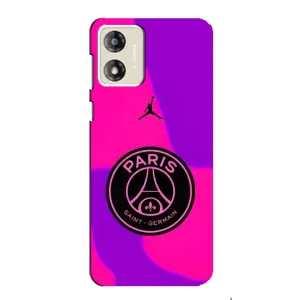 Чохли PSG для Motorola MOTO E13 (AlphaPrint) (яскравий ПСЖ)