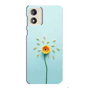 Чохли з квітами для Motorola MOTO E13 (VPrint) (Жовта квітка)