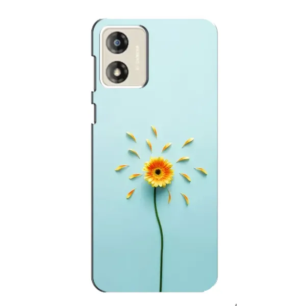 Чехол с принтом «Желтый цветок» для Motorola MOTO E13