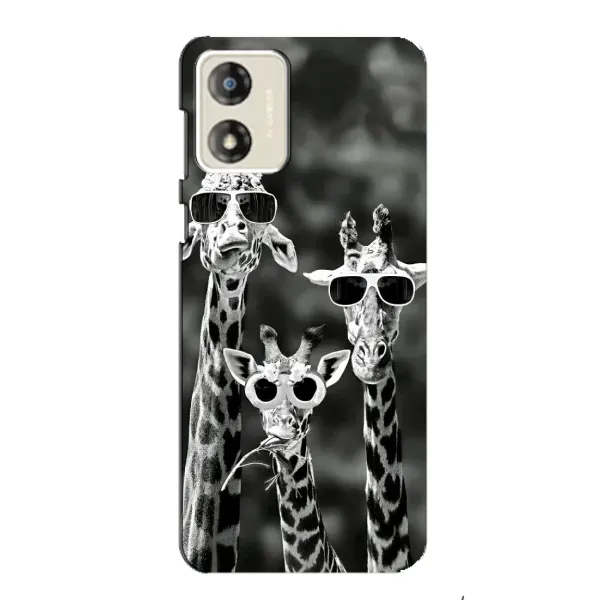 Чехол с принтом «Жирафы в очках» для Motorola MOTO E13 Чехол с принтом «Жирафы в очках» для Motorola MOTO E13