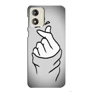 Чехол с принтом для Motorola MOTO E13 (AlphaPrint - Знак сердечка) (Значок Love)