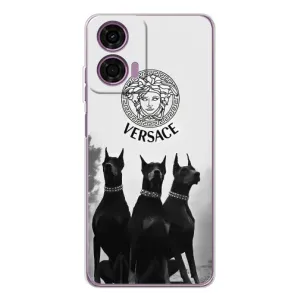 Чохли VERSACE для Мото Е14 (PREMIUMPrint) (Доберман Версаче)