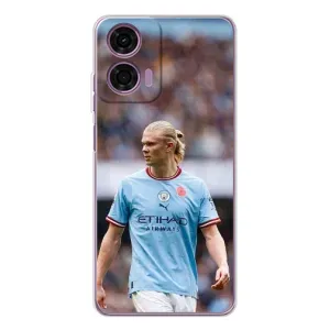 Чехлы с футболистом Ерлинг Холанд для Motorola Moto E14 (AlphaPrint) (Эрлинг Холанд)