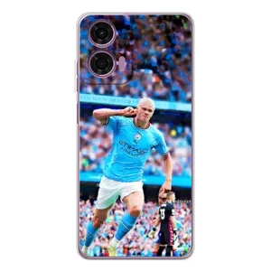 Чехлы с футболистом Ерлинг Холанд для Motorola Moto E14 (AlphaPrint)