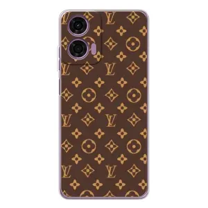 Чехлы Луи Витон для Motorola Moto E14 (AlphaPrint - LOUIS VUITTON) (фон LOUIS VUITTON)