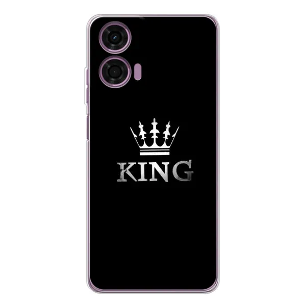 Чехол с принтом «KING» для Motorola Moto E14