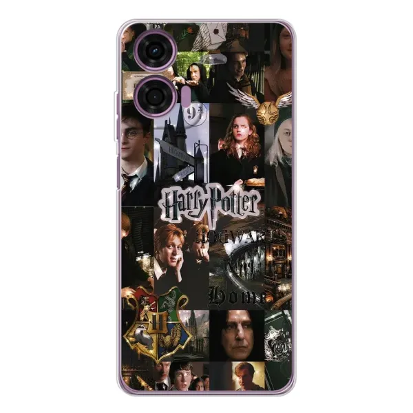 Чехол с принтом «коллаж Гарри Поттер» для Motorola Moto E14