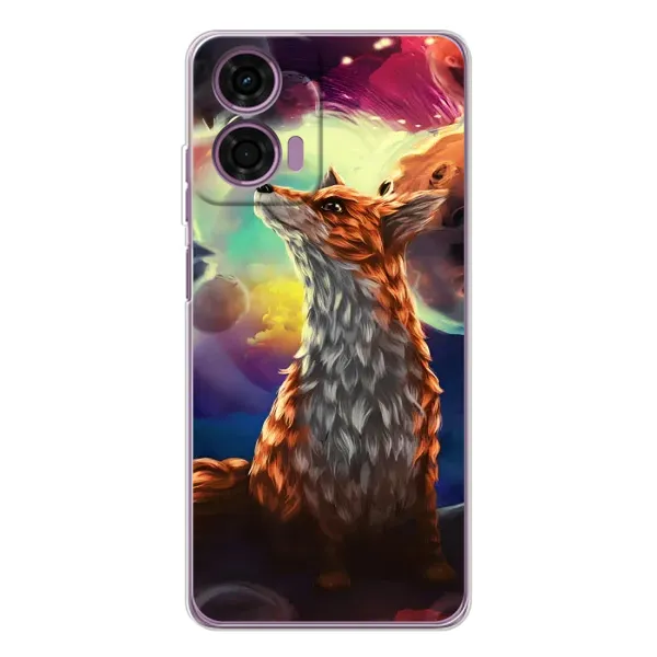 Чехол с принтом «Лисица в космосе» для Motorola Moto E14 Чехол с принтом «Лисица в космосе» для Motorola Moto E14