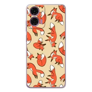 Чохли з картинкою Лисичка для Motorola Moto E14 (VPrint) (Лисички)