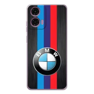Чохол для Мото Е14 - з принтом БМВ (AlphaPrint) (Лого BMW)