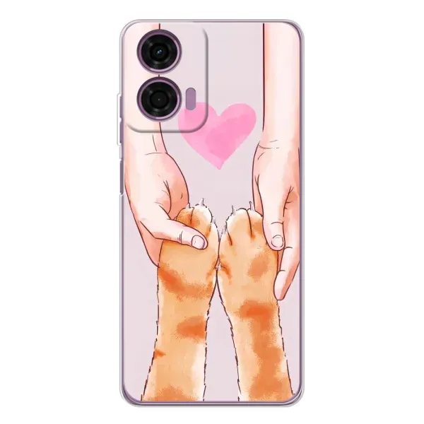 Чехол с принтом «Любовь к котикам» для Motorola Moto E14 Чехол с принтом «Любовь к котикам» для Motorola Moto E14