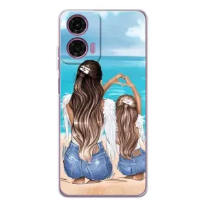 Чохол з друком для Motorola Moto E14 - (Мама з дитинкою) (AlphaPrint)