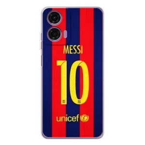 Чехлы Месси для Motorola Moto E14 (AlphaPrint) (Messi Barca 10)